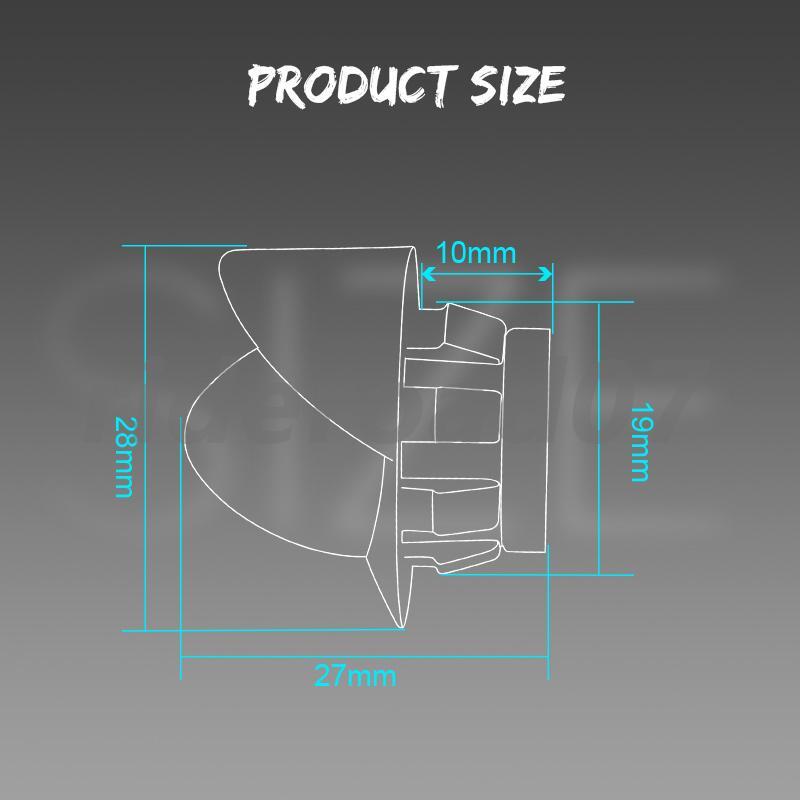 10Pcs Green LED Bullet Clearance Side Marker Lights Round For Truck Trailer RV