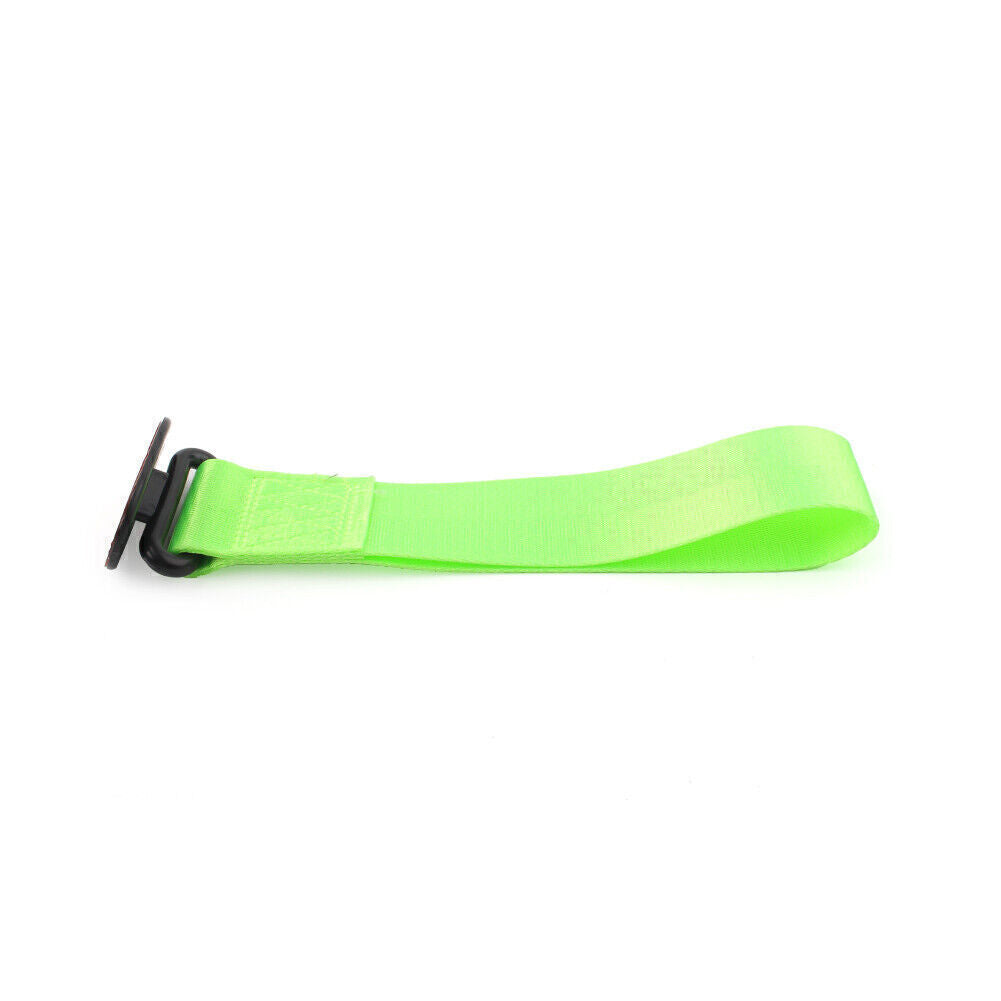 Car Tow Towing Strap Belt Rope Rally Hook Universal Rear/Front Bumper Green