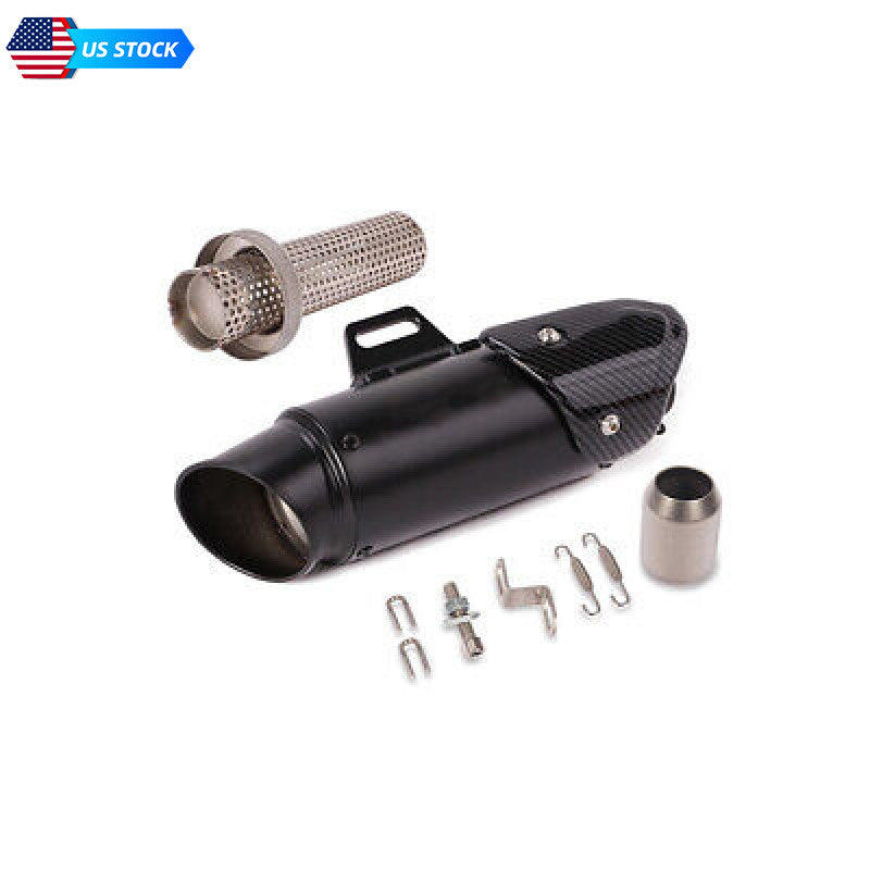 Motorcycle Exhaust Pipe Insert Muffler 51mm Tail Tip Vent Pipe Baffle Silencer