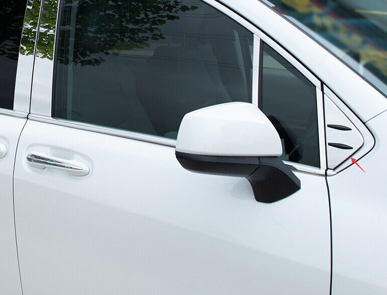 Chrome Steel Front Triangle A-Pillar Cover Trim 2PCS for Toyota for Sienna 2021-2023