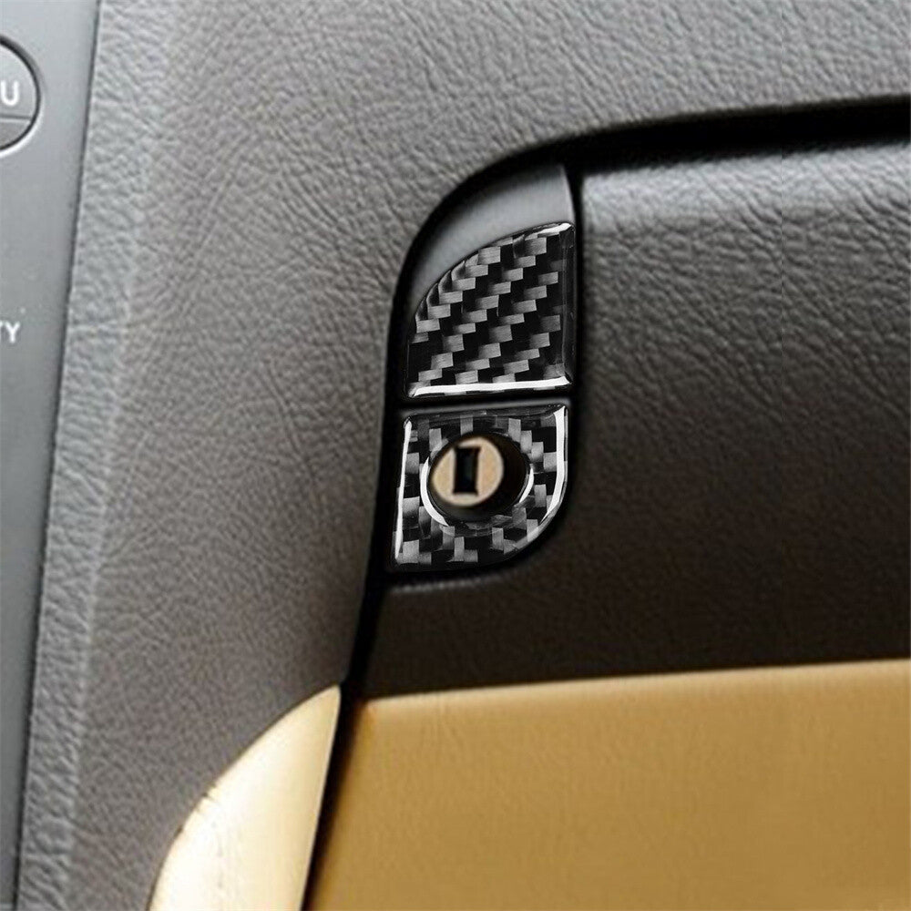 Soft Carbon Fiber for Co -pilot Glove Storage Box Switch Cover For Luxus GS 2006-2011