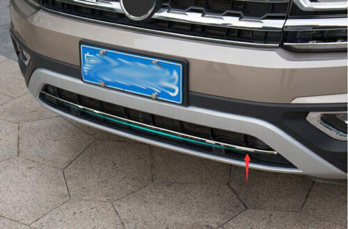 for Volkswagen Atlas 2018-2019 Silver Steel Front Lower Grille Grill Strip Trim
