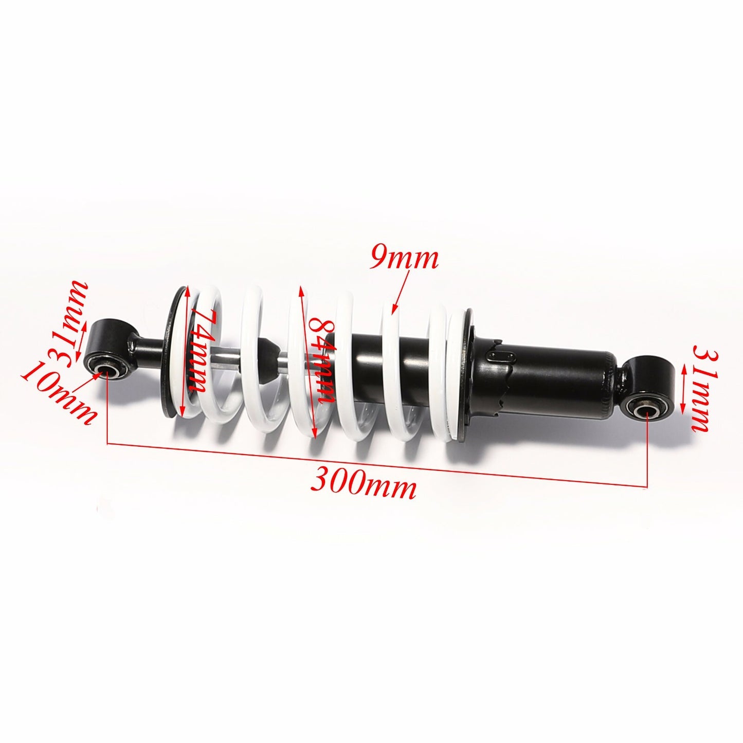300mm 12-inch rear shock absorber for all-terrain vehicles, go-karts, pit bikes, Taodao cooler SSR
