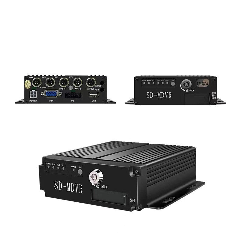 Car Truck Bus 4 Channel Truck Camara Recorder 7In Monitor MDVR Mobile Video DVR