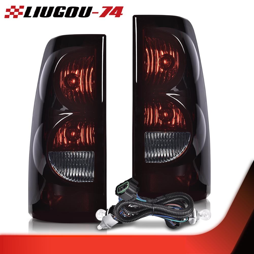 Suitable for 03-06 for Chevrolet Silverado taillights, smoke lights, brake lights (left + right), with wiring.