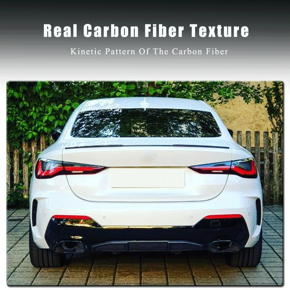 for BMW 4 Series G22 G23 M-SPORT 2021-2022 REAL CARBON Rear Bumper Diffuser Lip