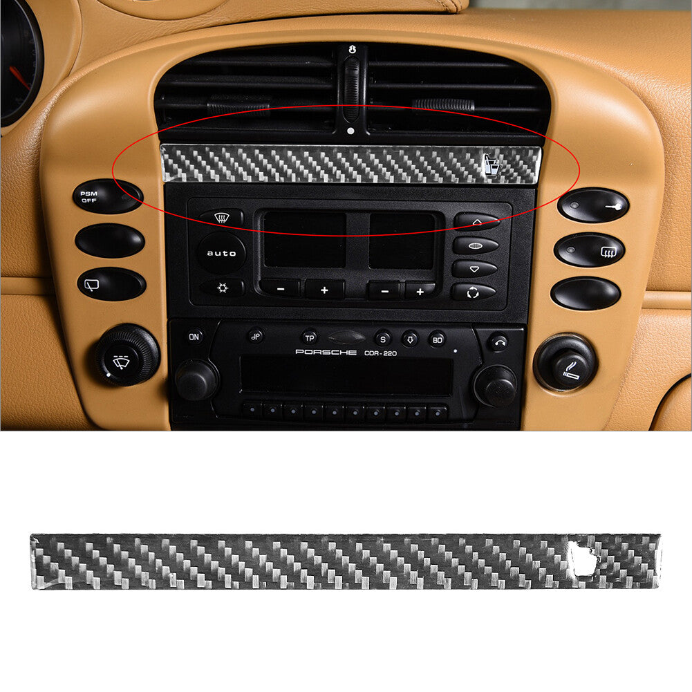 for Porsche Boxster/996 2002-2004 Carbon Fiber Interior Cupholder Cover Trim