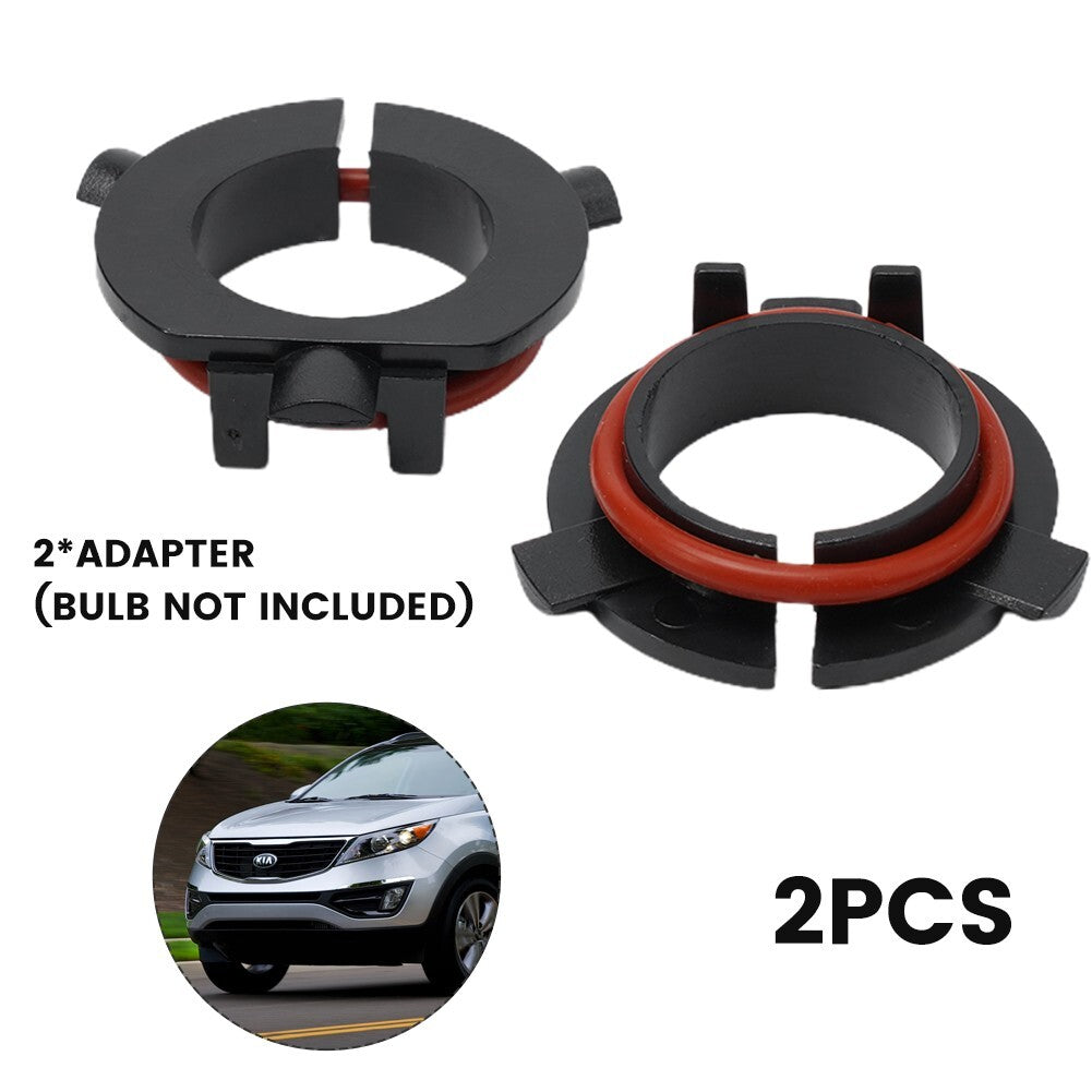 Base Headlight Bulb Adapter Black for Kia H7 Holder Plastic Replacement