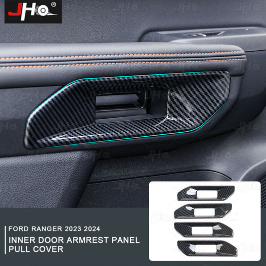 Interior Trim Inner Door Armrest Panel Cover for Ford Ranger 2023 2024 New