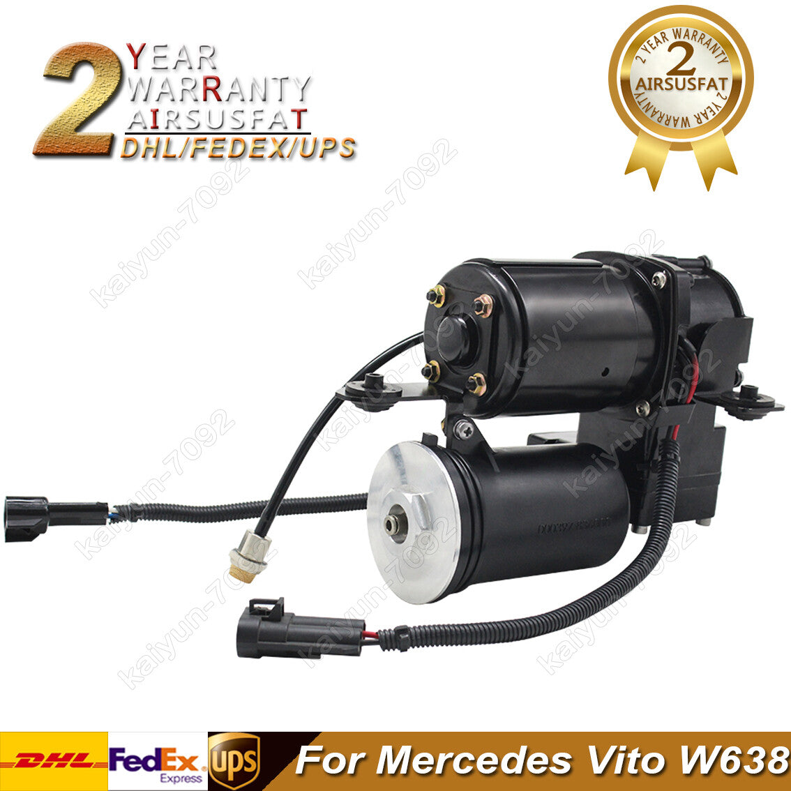 Air Suspension Compressor Pump for Mercedes V Class 638/2 Vito Bus 638 1996-2003