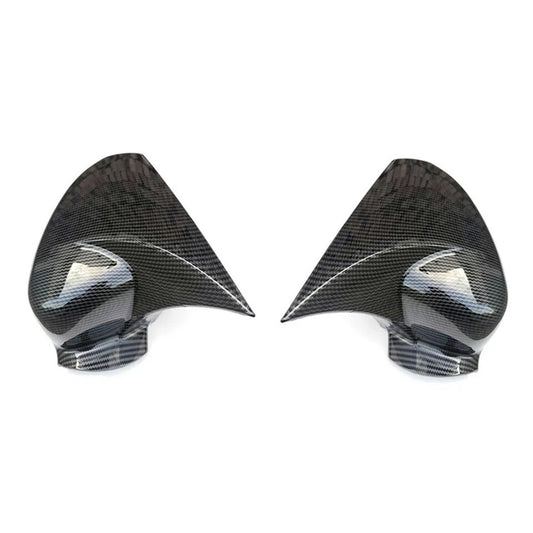 Pair Carbon Fiber Rear View Mirror Cover for Honda Accord 8th 08-17 Horn Style