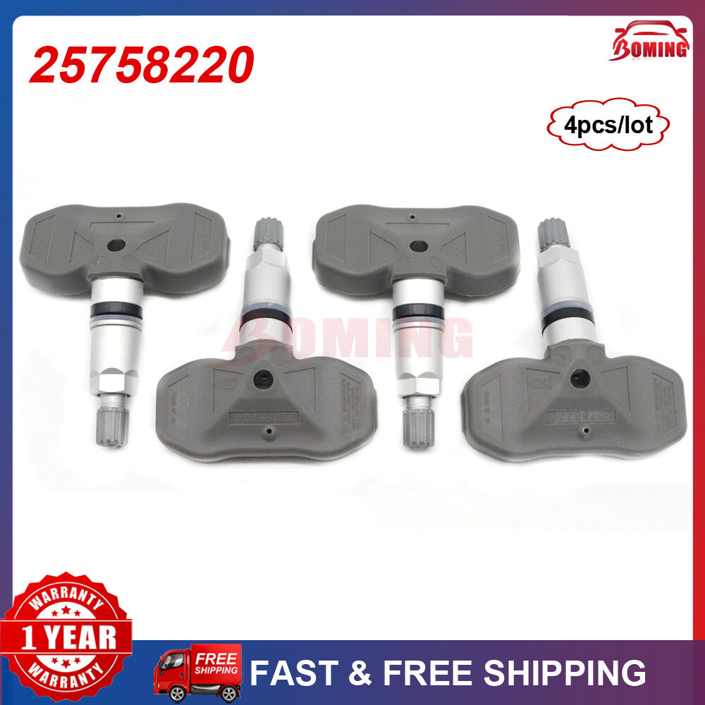 Four new TPMS 25758220 tire pressure sensors, 315MHz, for Corvette C5, C6, and 7.0L. (05-09-)