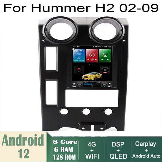 Car Android GPS Navigation Wifi 10.4 for Hummer H2 04-09 radio carpaly 8+128G