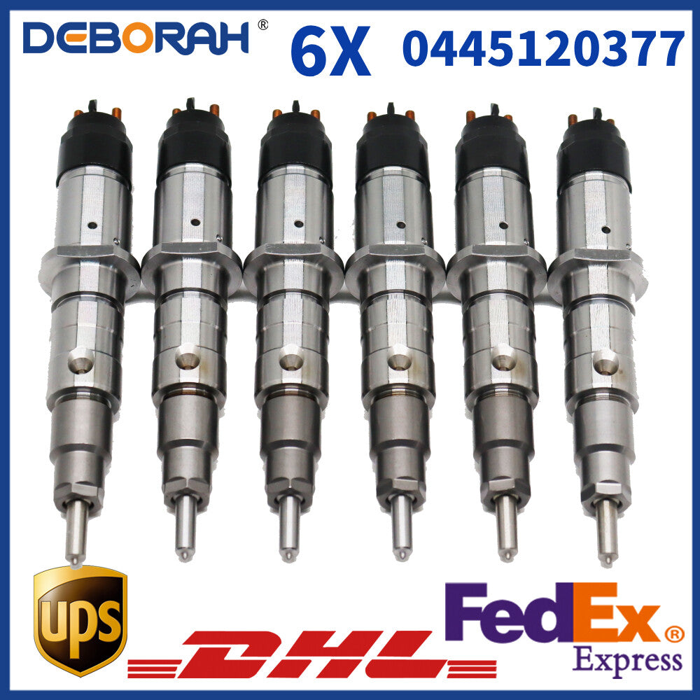6PCS 0445120377 Fuel Injector Fit For Engine Diesel CRIN2-16-BL 5307809