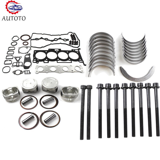 G4KE Engine Overhaul Rebuild Kit - Bearing Set Head Bolts Set Fits for Hyundai