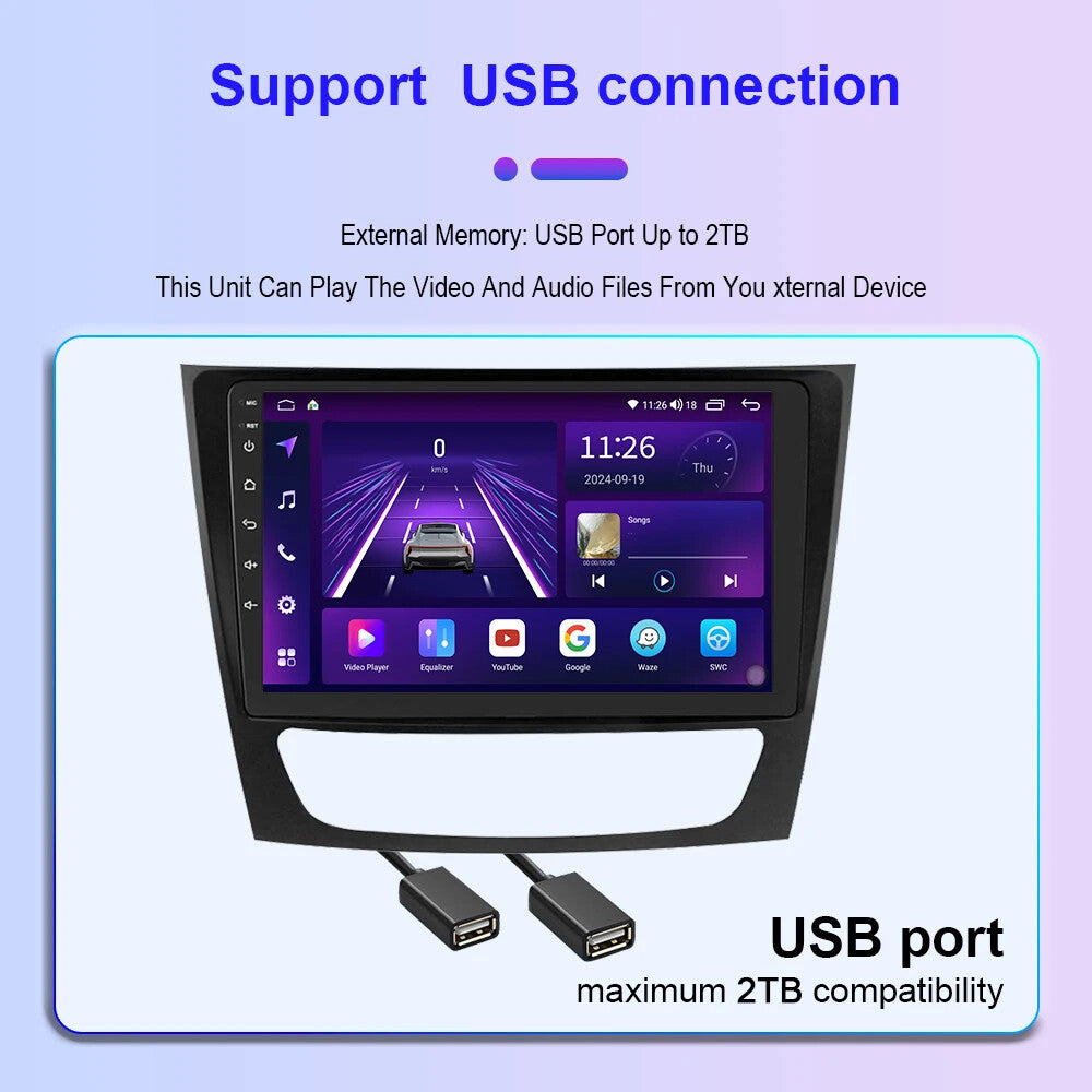 for Mercedes for Benz E-class W211 CLS CLASS W219 Android Car Radio Carplay Player