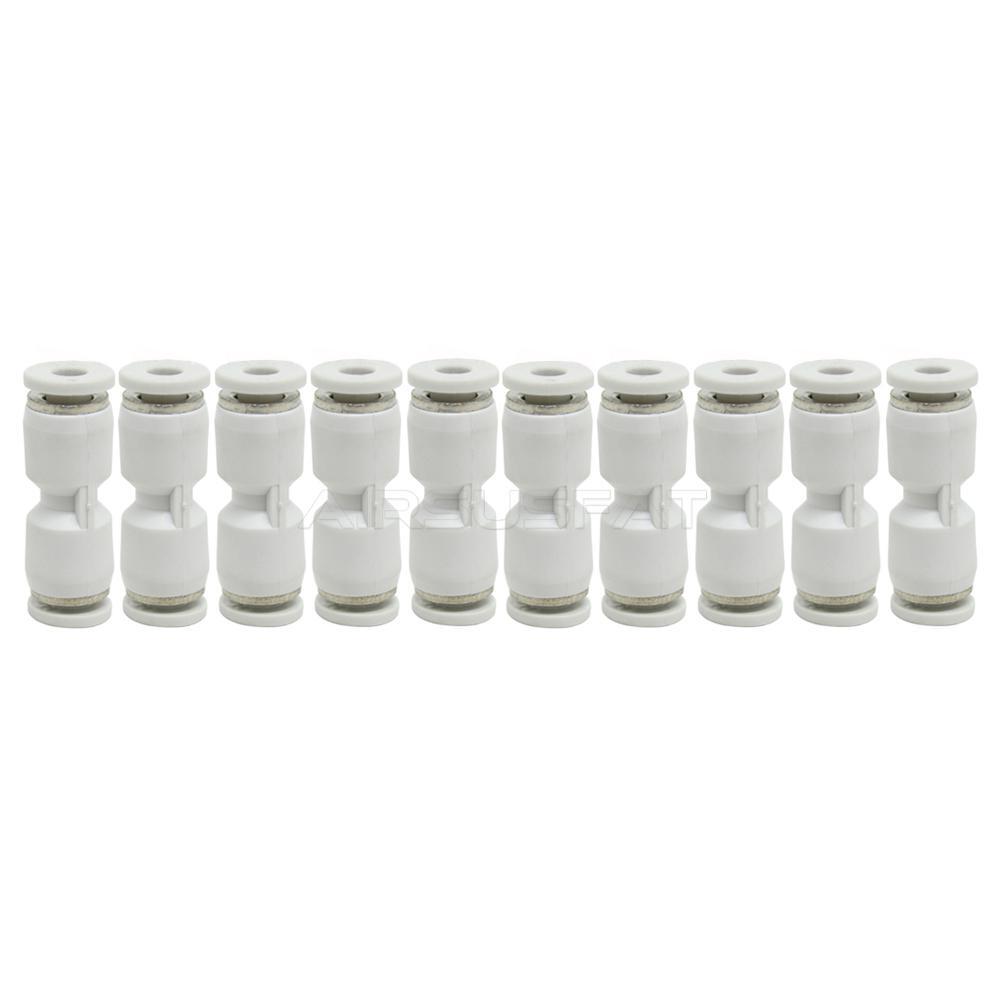 10Pc for Mercedes Suspension Air Line Hose Repair Straight Connectors 4MM TO 4MM