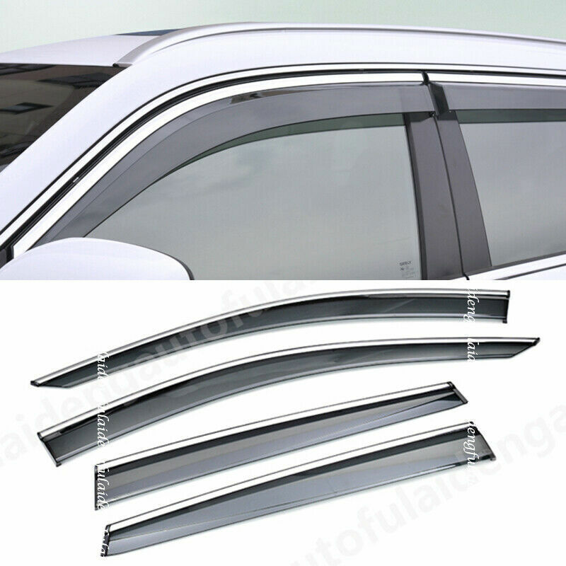 for Volvo S60 2019-2024 Side Window Wind Visors Sun Rain Guard Vent Deflectors