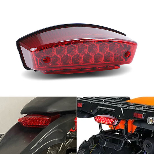 12V Brake Stop Running Tail Light LED For Universal Motorcycle ATV Dirt Bike