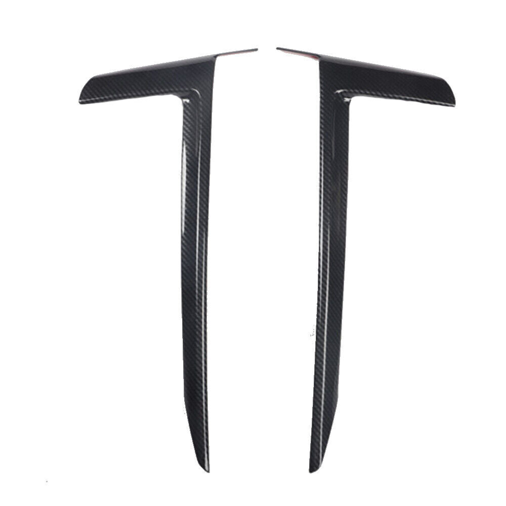 Car Front Fog Lamp Light Strip Trim 2PCS Fit for Audi A5 2017-2019 Carbon Fiber