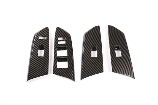 Carbon fiber steering wheel turn signal tracking base cover for Corvette C8 2020-23