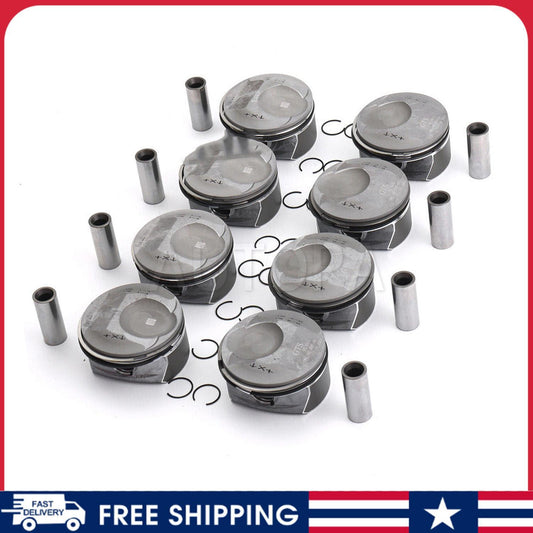 8pc Pistons  Rings Kit for Porsche for Cayenne for Panamera S GTS 4.8L V8 957 970