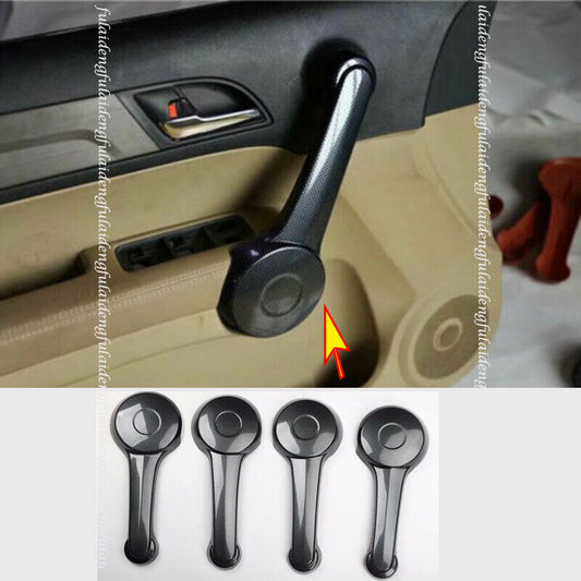 for Honda CR-V 2007-2009 Carbon fiber Interior Door Armrest Molding Cover Trim