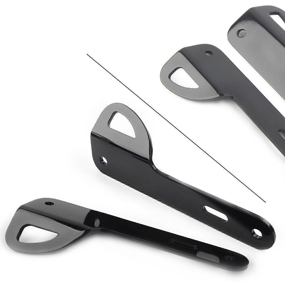 Black Front End Fork Tie Down Bracket Kit for Harley Electra Street Glide 14-21