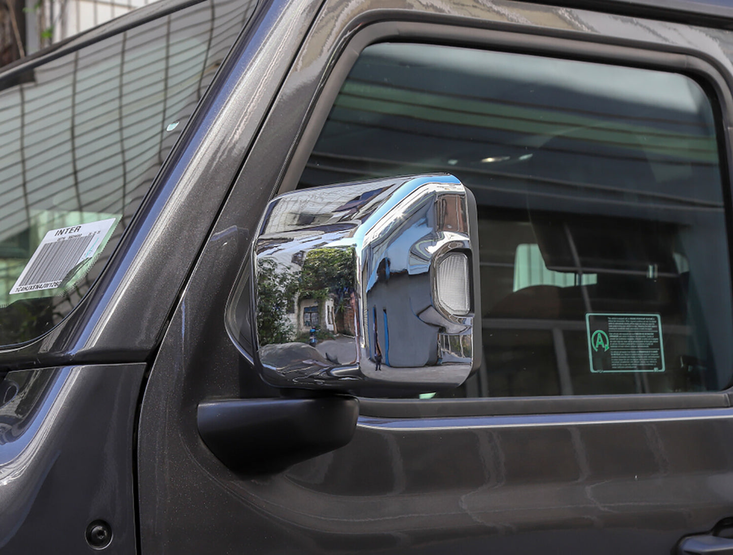 Chrome Side Rearview Mirror Cover Trim Kits for 2018-2023 for Jeep for Wrangler JL JT
