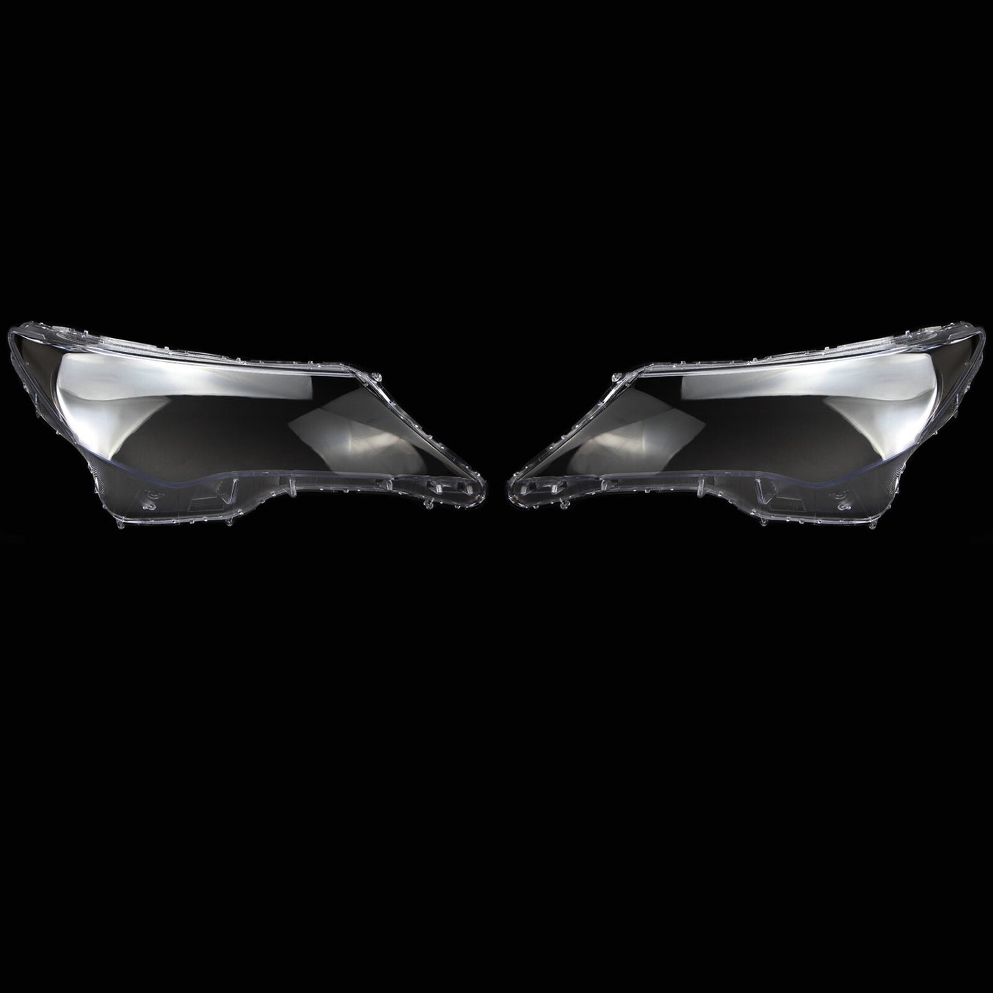 Replacement housings for a pair of headlight lens covers for Toyota RAV4 2013-15