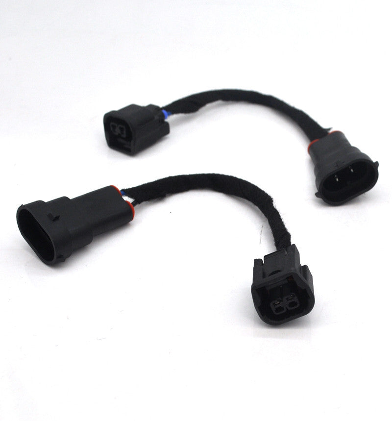 2x Halogen to LED Foglight Plug and Play Adaptor cable for Honda accord 4dr H8