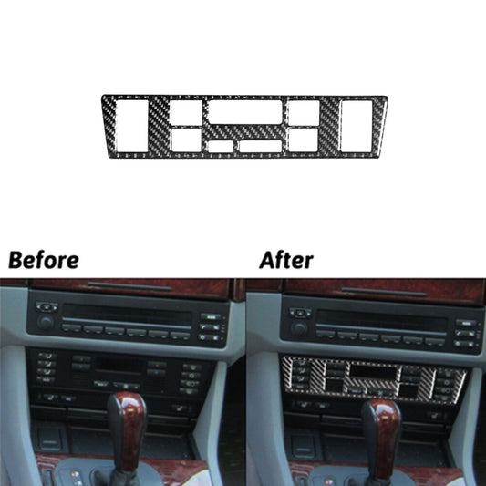 Carbon Fiber Center AC Controls Button Cover Trim for BMW 5 Series M5 1998-2003
