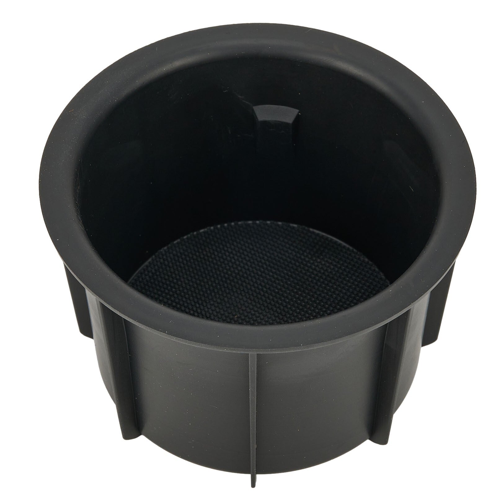 Automotive Grade Rubber Cup Holder Insert for Toyota Center Console Black Color