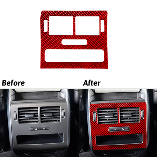 Red Carbon Fiber Rear Vent Glare Trimming For Land for Range Rover Sport 2014-17