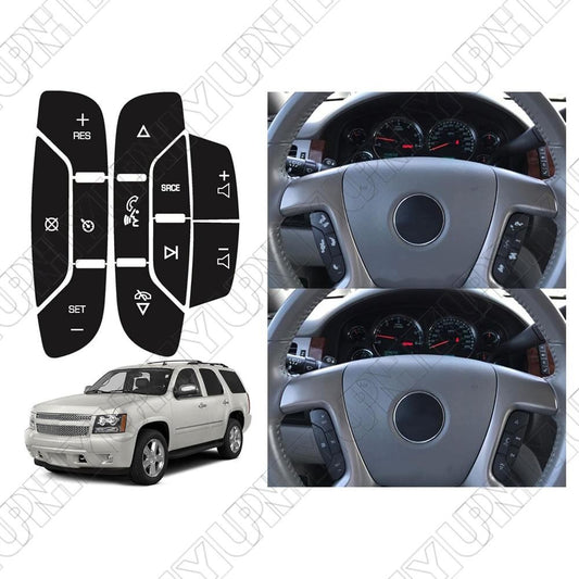 Steering Wheel Radio Control Button Stickers for Chevrolet Silverado 1500 07-14