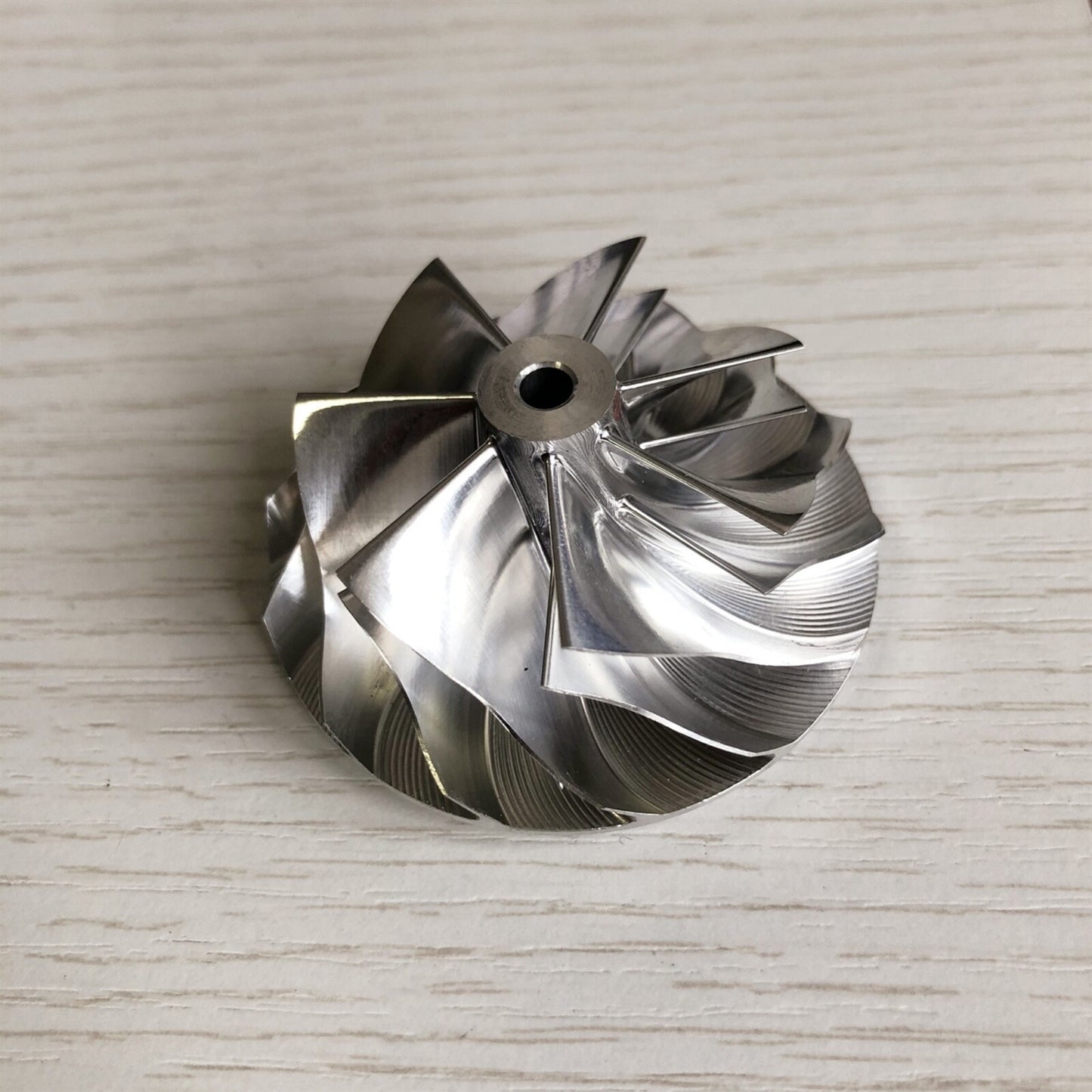 KP39 41.60/54.00 mm 7+7 Blade Turbocharger Blank Compressor Wheel
