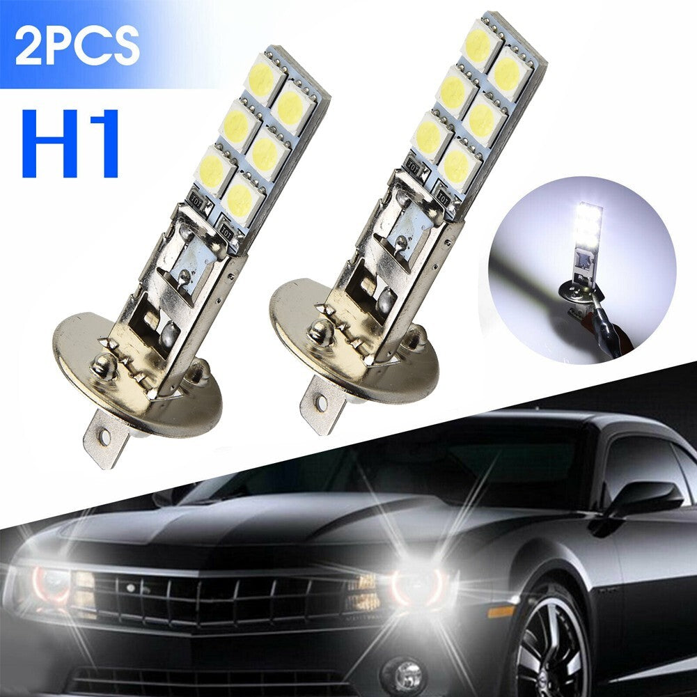 2-pack H1 White 6000K 55W LED Headlight Bulb Set Fog Light 12V-24V