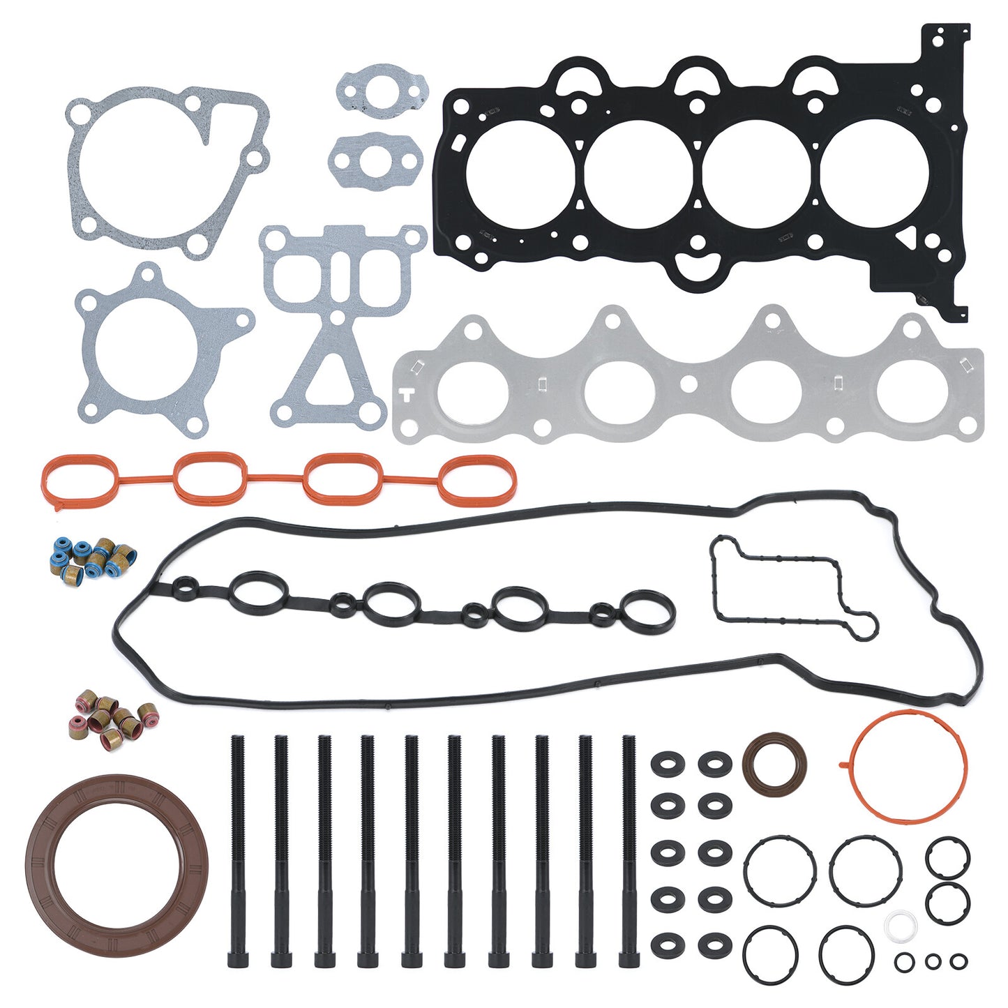 Head Gasket Set w/Bolt Valve 22212-2B000 for Hyundai Accent for Kia 1.6L 12-19