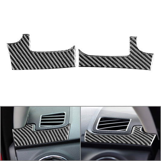 Dashboard Air Outlet Cover Trim f¨¹r for Toyota Tundra 2014¨C21 LHD Kohlefaser schwarz