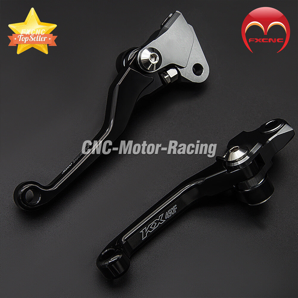 Brake and clutch lever markings for Kawasaki KX450F 2005-2012 (2010 CNC black off-road bicycle)