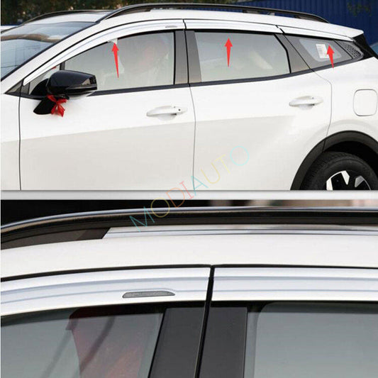 for Kia Sportage 2023-2024 silver Window Wind Visors Rain Guard Vent Deflectors