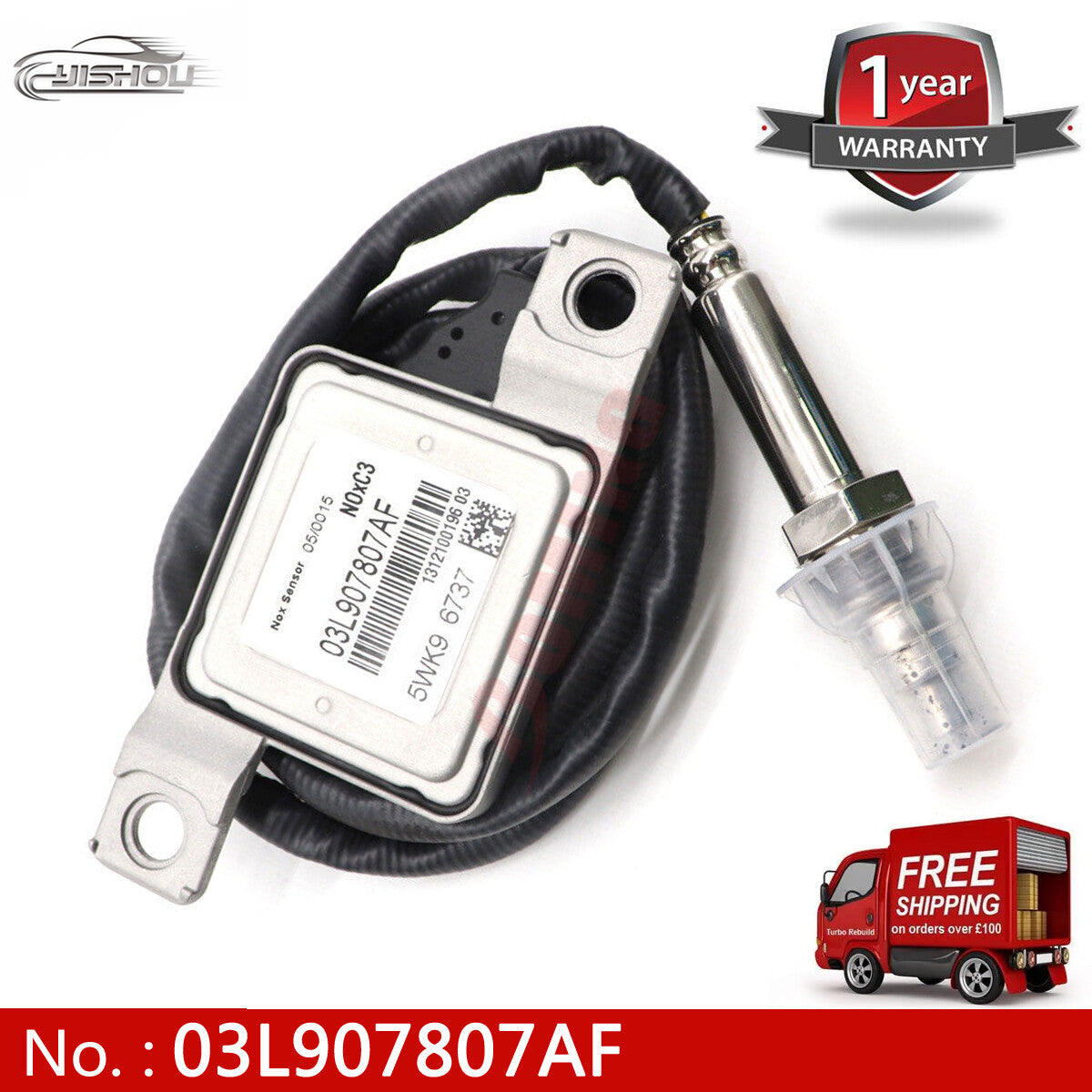 The new NOx sensor 03L907807AF is suitable for Volkswagen for Passat 2.0L 5WK9 6737