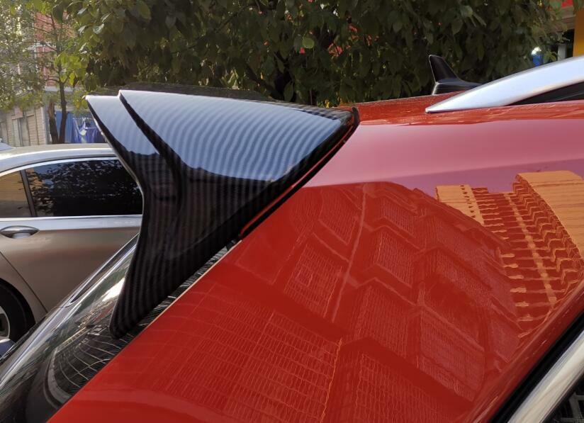 Wing Flap Rear Boot Spoiler ABS Carbon Fiber Fit for Volkswagen for Tiguan 17-21