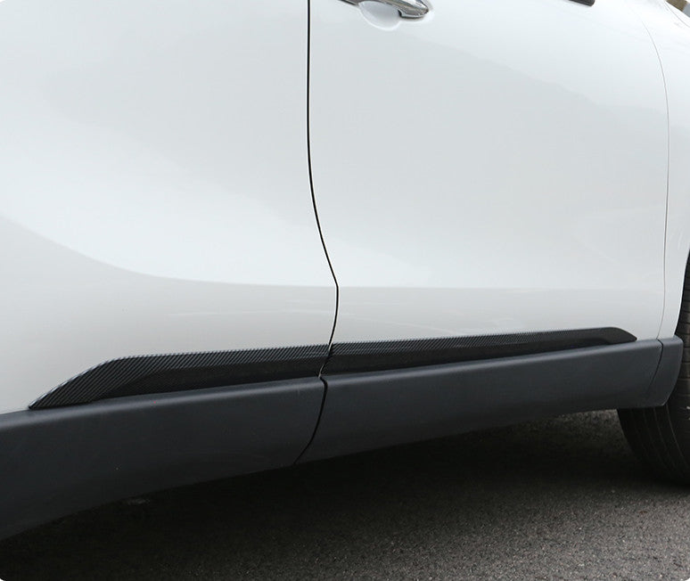 for Toyota Venza 2021-2023 Carbon fiber ABS Body Side Door Cover Trim Guard Set