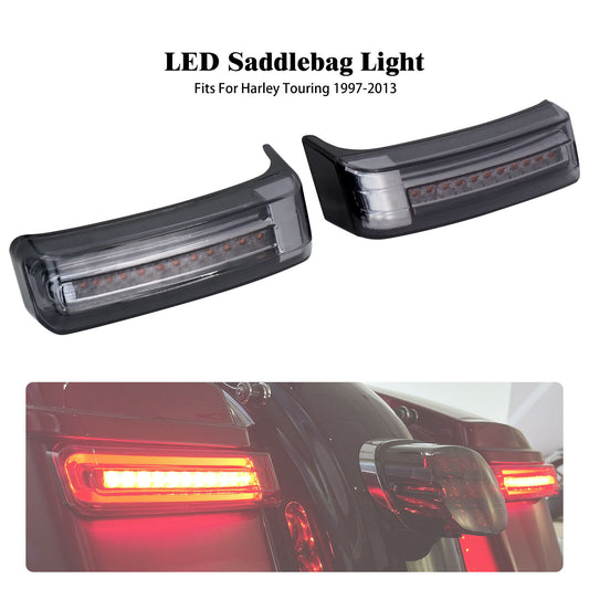 Saddlebag Turn Signal Brake Light Smoke Lens for Harley Road Electra Glide 97-13