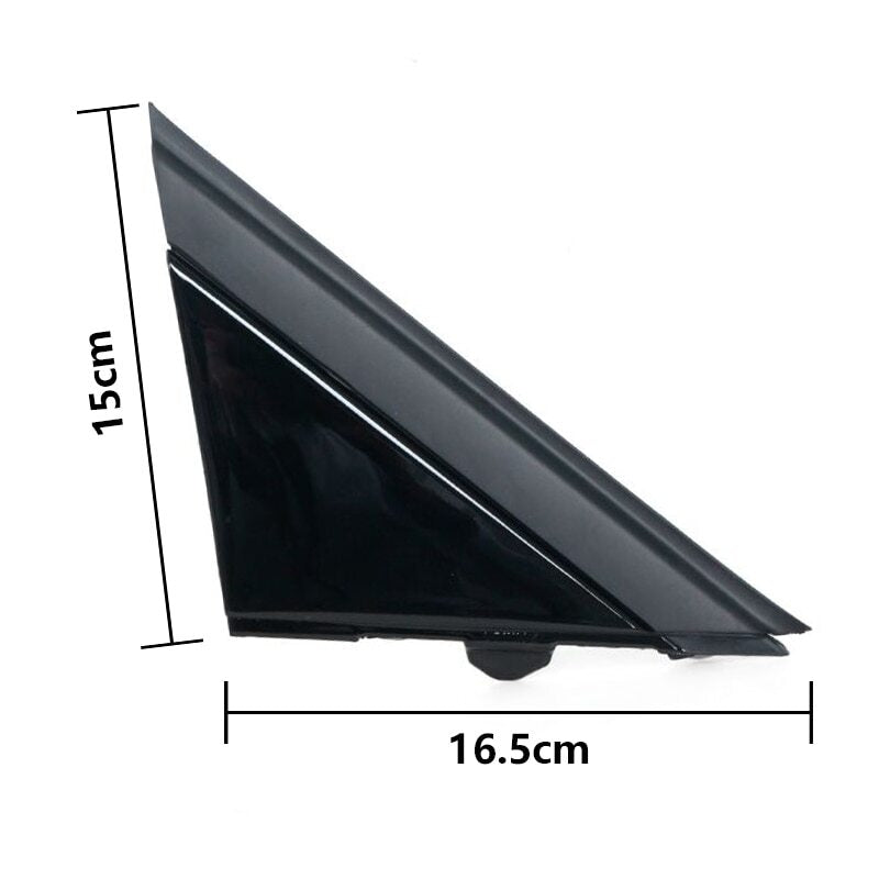 Door Mirror Flag Triangle Cover Molding Pair Side For 2012-2019 for Fiat 500