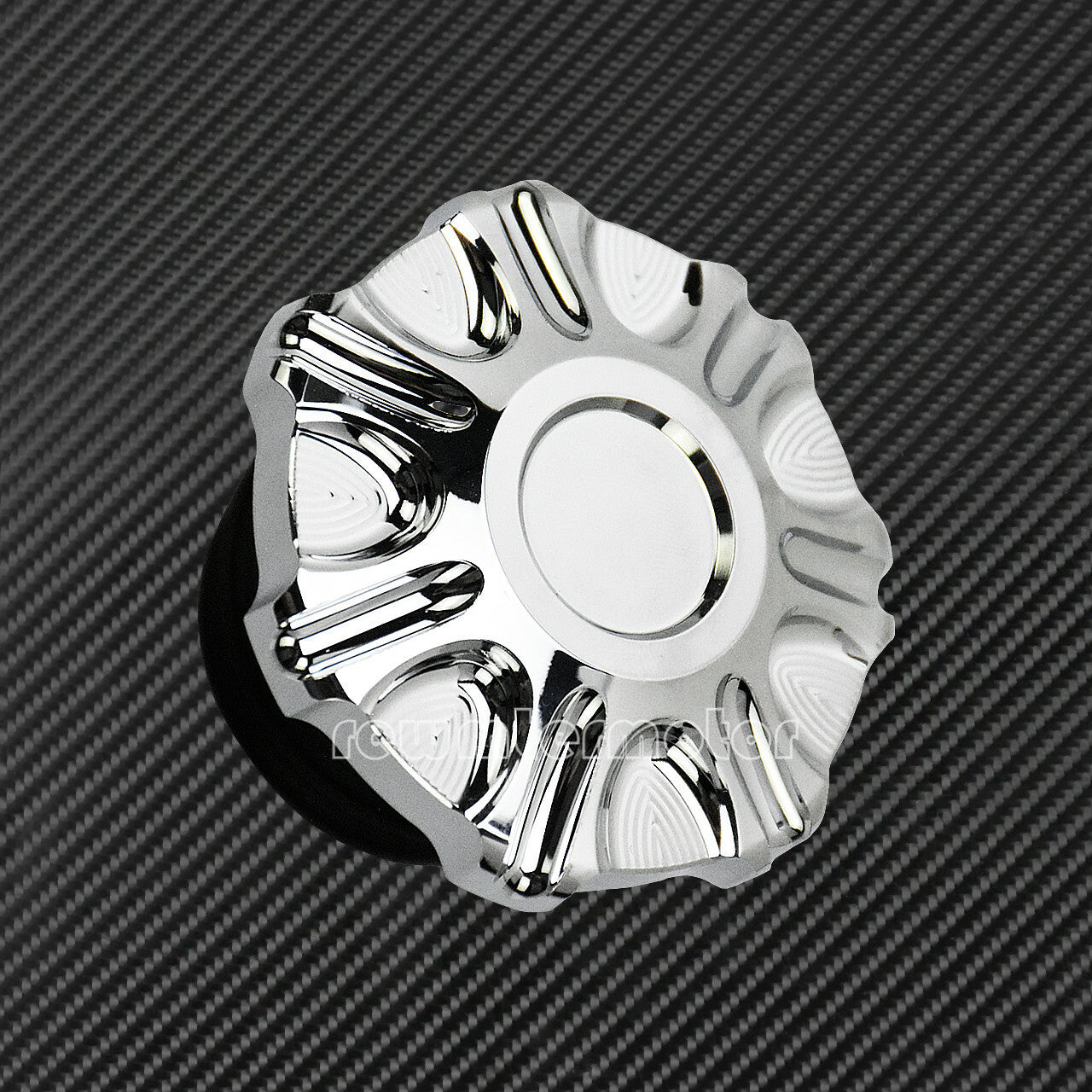 Chrome Billet Vented Gas Cap Fuel Tank Right-hand Thread Fit for Harley FXDF XL