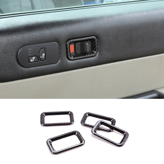 Carbon fiber ABS internal gear shift box decorative cover for Tundra Redwood 2022 - 23