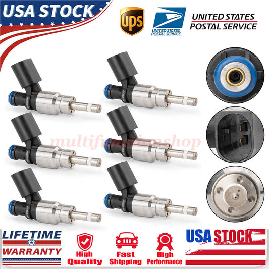 6PCS Fuel Injectors for Audi Q5 for A4 for A5 for A6 2.0 2.8L 3.0L 3.2L 2008-2012 06E906036F