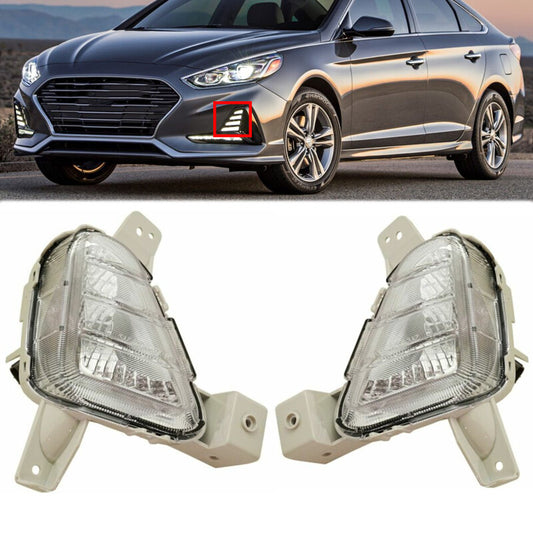 2Pcs for Hyundai SONATA 2018-2019 Daytime Running Lights Fog Lamp Left+Right